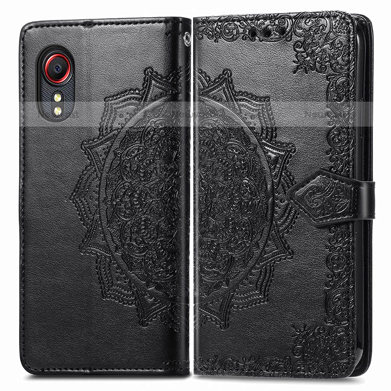 Leather Case Stands Fashionable Pattern Flip Cover Holder for Samsung Galaxy XCover 5 SM-G525F