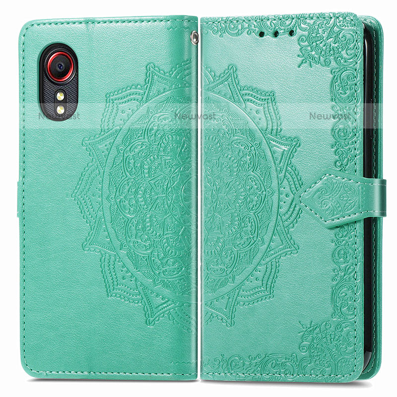 Leather Case Stands Fashionable Pattern Flip Cover Holder for Samsung Galaxy XCover 5 SM-G525F