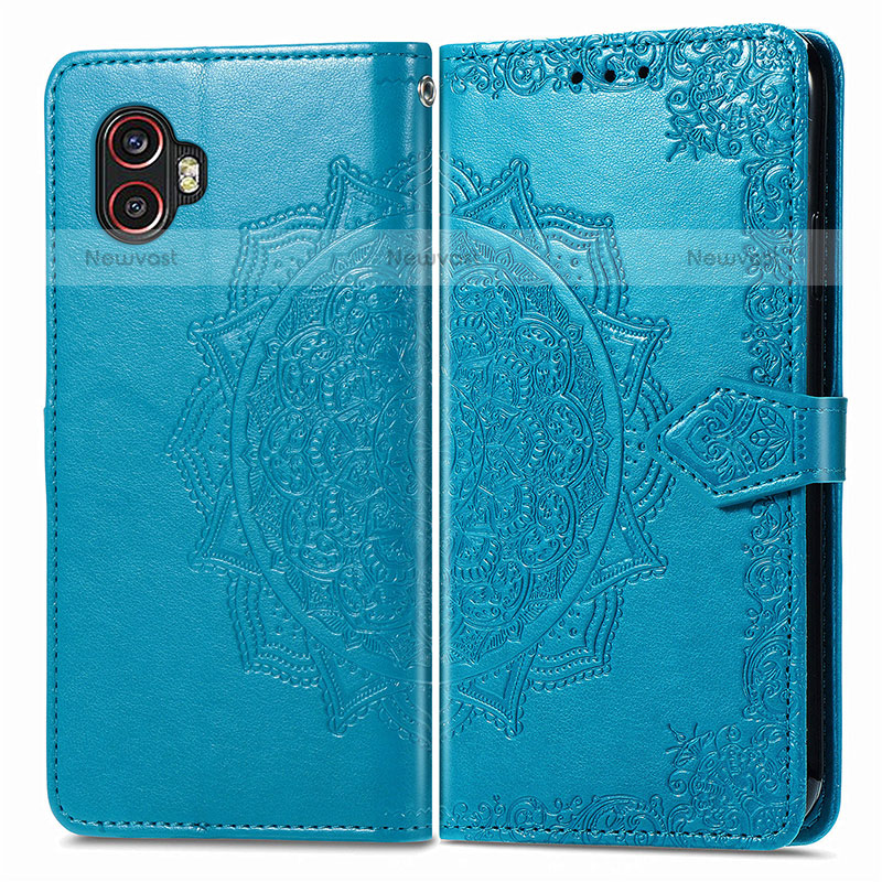 Leather Case Stands Fashionable Pattern Flip Cover Holder for Samsung Galaxy XCover 6 Pro 5G