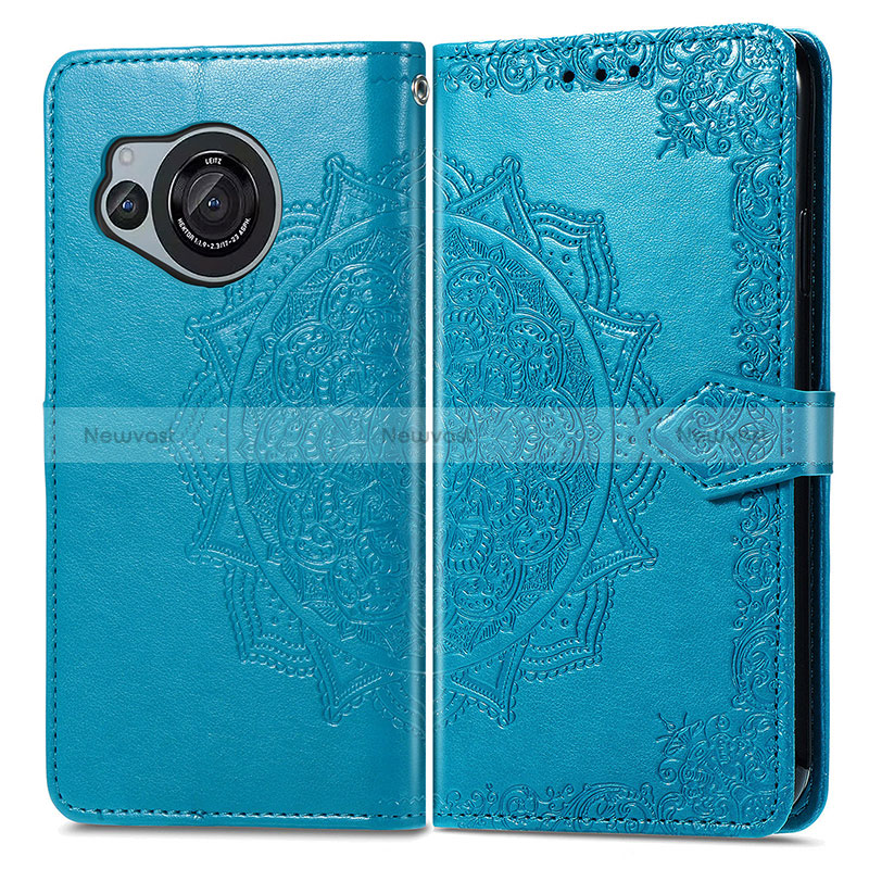 Leather Case Stands Fashionable Pattern Flip Cover Holder for Sharp Aquos R8