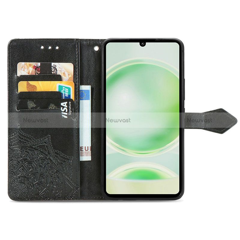 Leather Case Stands Fashionable Pattern Flip Cover Holder for Sharp Aquos Sense8