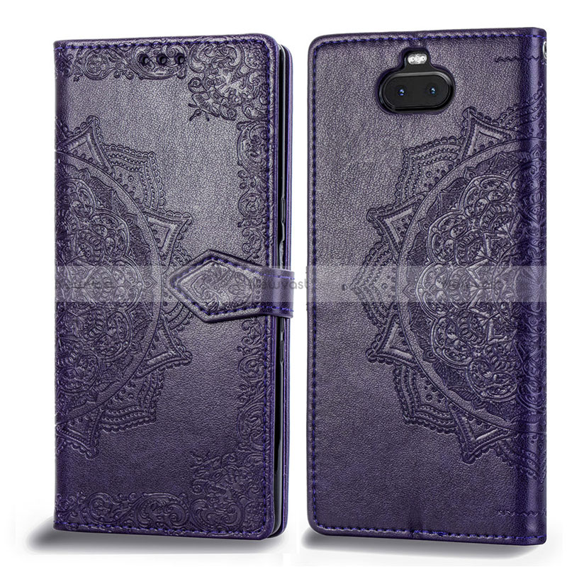 Leather Case Stands Fashionable Pattern Flip Cover Holder for Sony Xperia 10