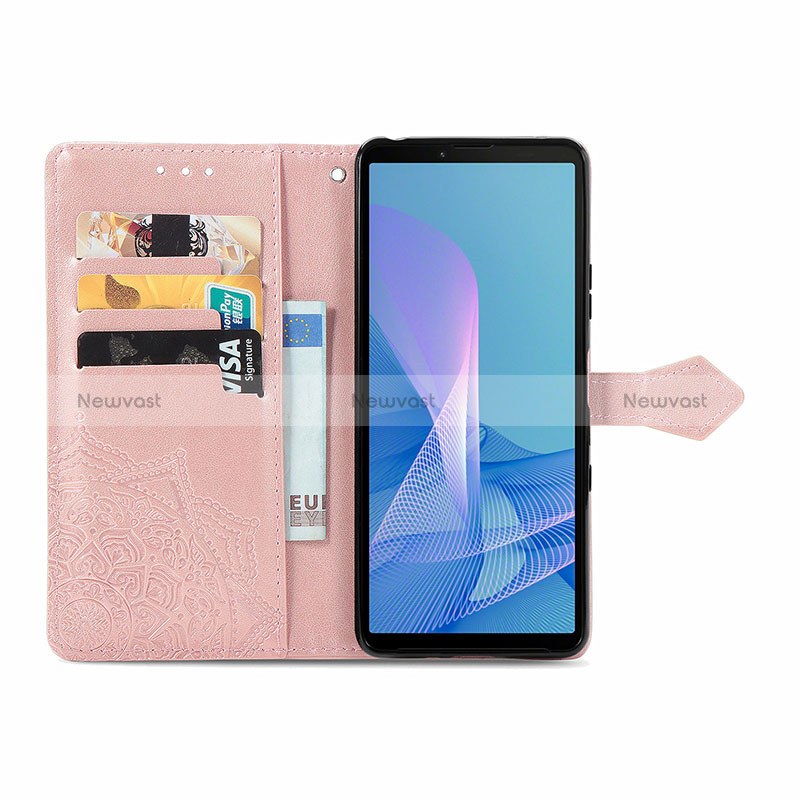 Leather Case Stands Fashionable Pattern Flip Cover Holder for Sony Xperia 10 III Lite