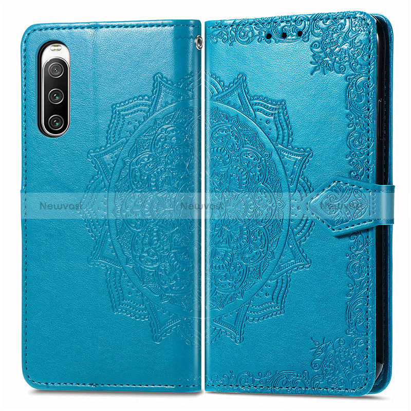 Leather Case Stands Fashionable Pattern Flip Cover Holder for Sony Xperia 10 IV SO-52C