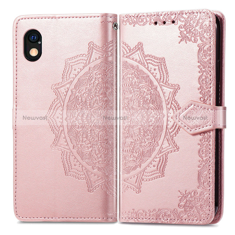 Leather Case Stands Fashionable Pattern Flip Cover Holder for Sony Xperia Ace III SO-53C
