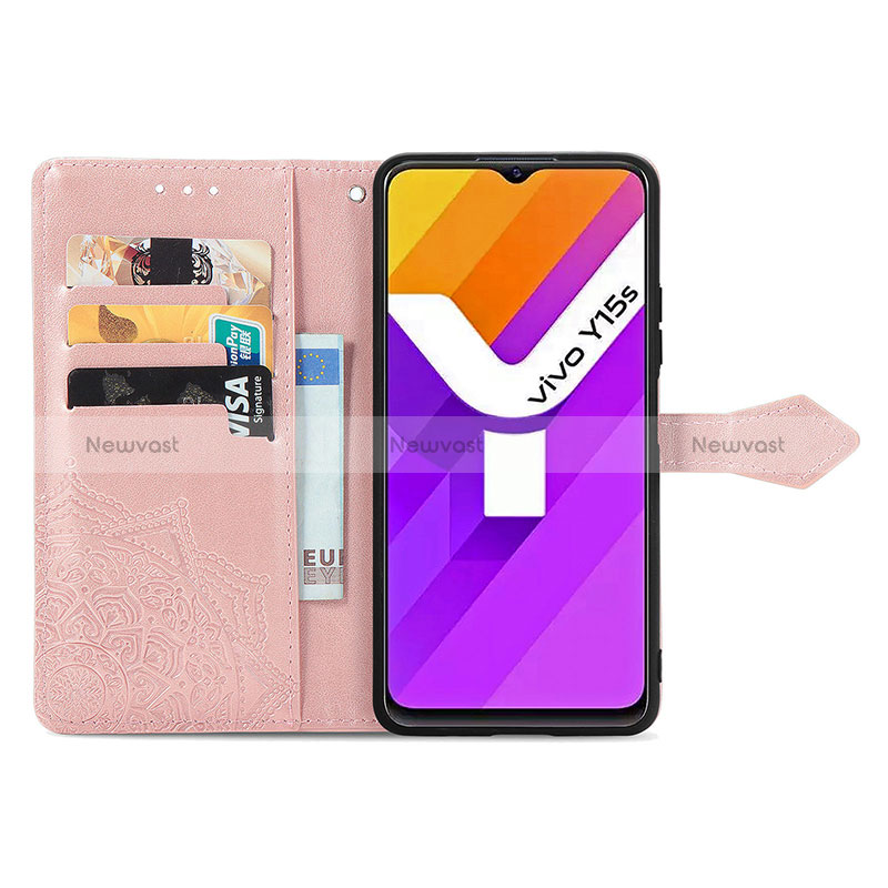 Leather Case Stands Fashionable Pattern Flip Cover Holder for Vivo iQOO U5x