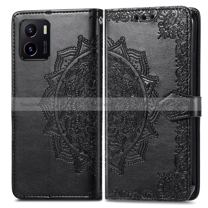 Leather Case Stands Fashionable Pattern Flip Cover Holder for Vivo Y10 t1