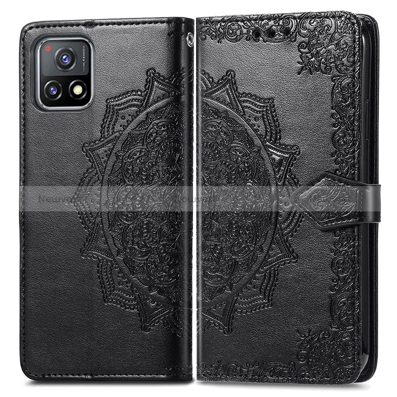 Leather Case Stands Fashionable Pattern Flip Cover Holder for Vivo Y31s 5G