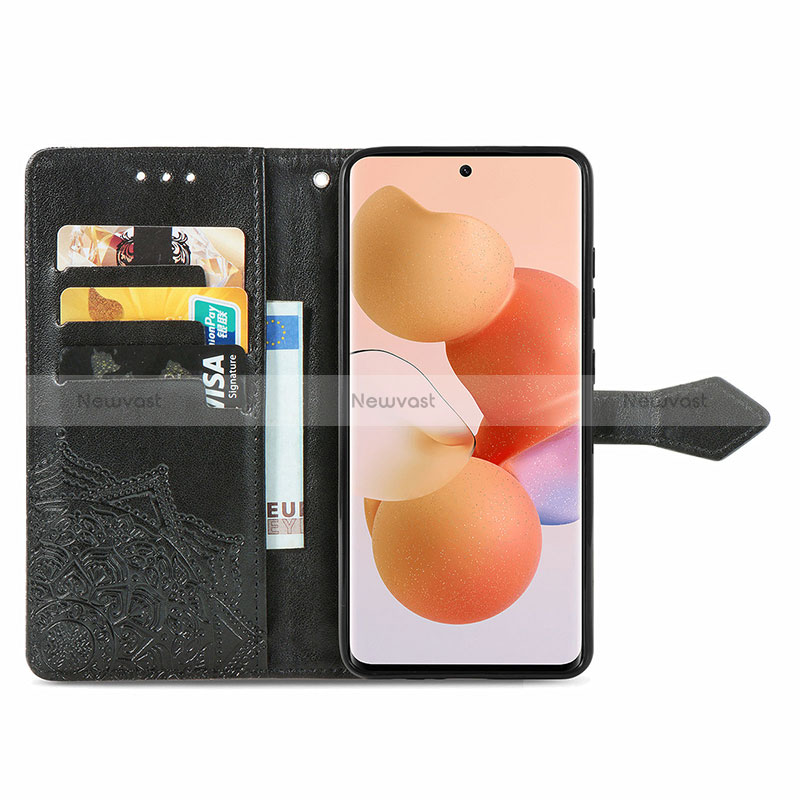 Leather Case Stands Fashionable Pattern Flip Cover Holder for Xiaomi Civi 1S 5G