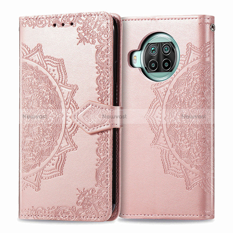 Leather Case Stands Fashionable Pattern Flip Cover Holder for Xiaomi Mi 10i 5G