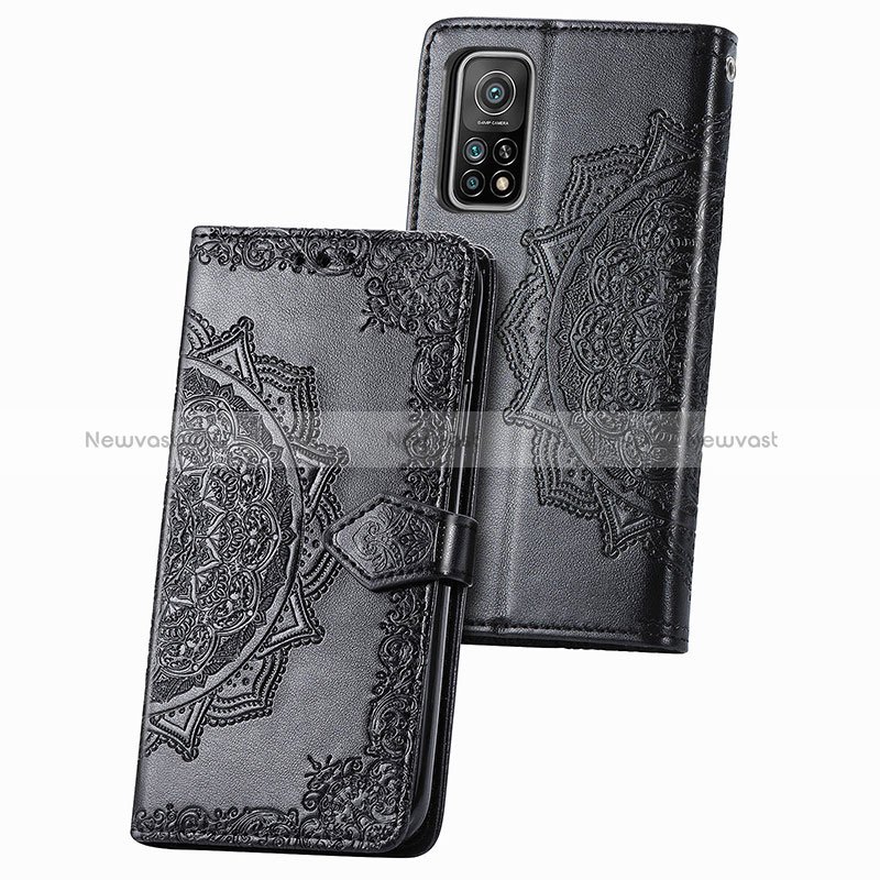 Leather Case Stands Fashionable Pattern Flip Cover Holder for Xiaomi Mi 10T Pro 5G