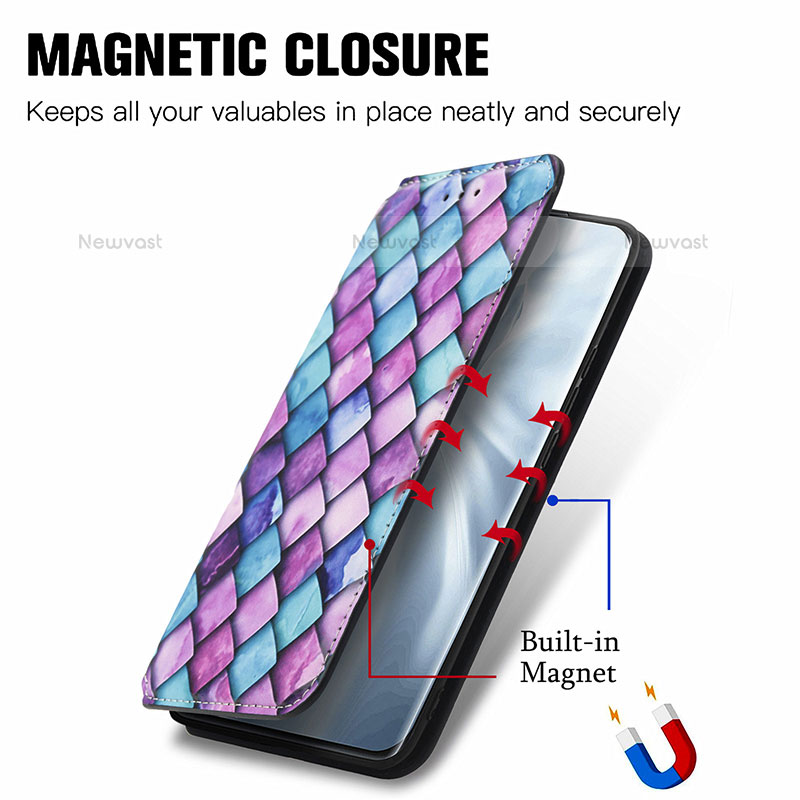 Leather Case Stands Fashionable Pattern Flip Cover Holder for Xiaomi Mi 11 Lite 4G