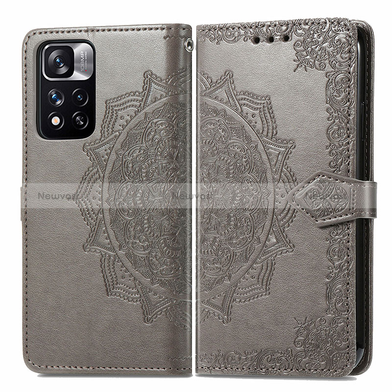 Leather Case Stands Fashionable Pattern Flip Cover Holder for Xiaomi Mi 11i 5G (2022)