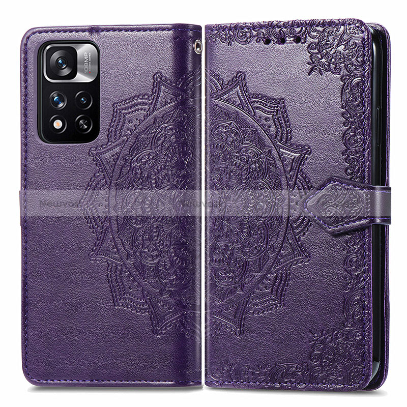 Leather Case Stands Fashionable Pattern Flip Cover Holder for Xiaomi Mi 11i 5G (2022)