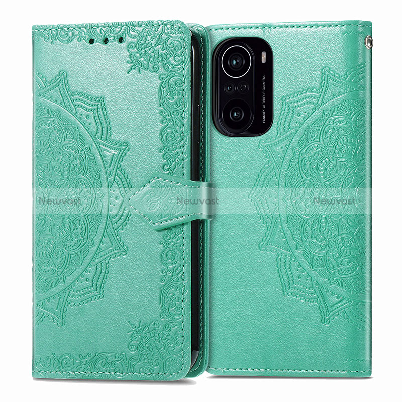 Leather Case Stands Fashionable Pattern Flip Cover Holder for Xiaomi Mi 11i 5G