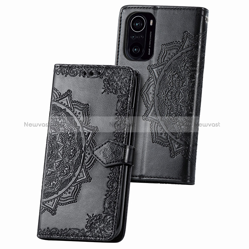 Leather Case Stands Fashionable Pattern Flip Cover Holder for Xiaomi Mi 11i 5G