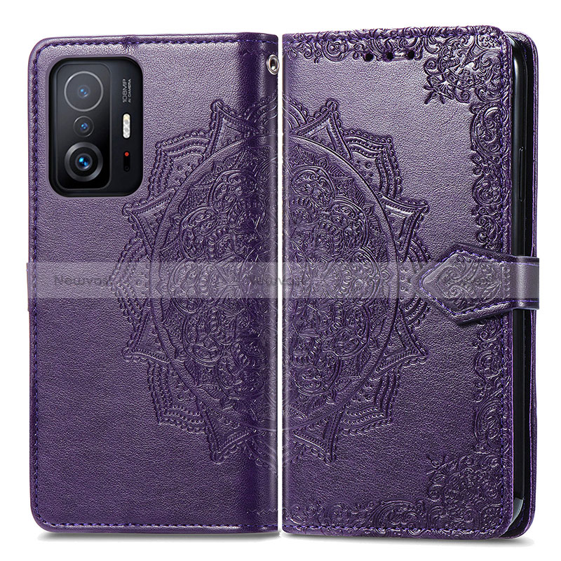 Leather Case Stands Fashionable Pattern Flip Cover Holder for Xiaomi Mi 11T 5G