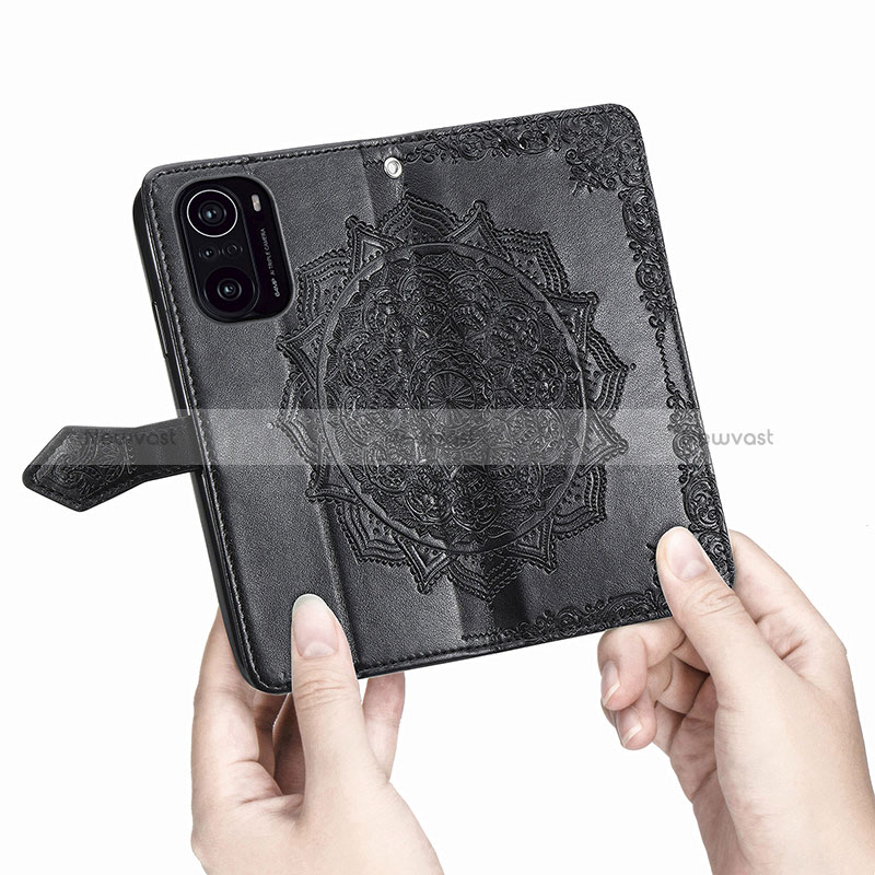 Leather Case Stands Fashionable Pattern Flip Cover Holder for Xiaomi Mi 11X 5G