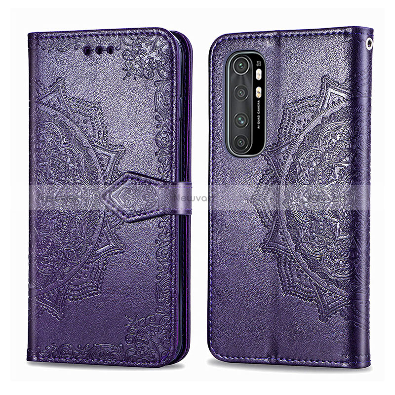 Leather Case Stands Fashionable Pattern Flip Cover Holder for Xiaomi Mi Note 10 Lite