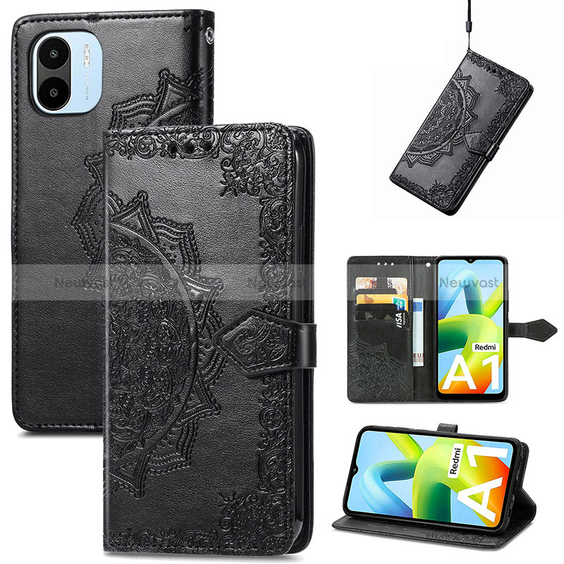 Leather Case Stands Fashionable Pattern Flip Cover Holder for Xiaomi Poco C50