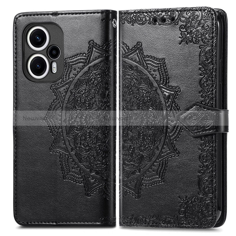 Leather Case Stands Fashionable Pattern Flip Cover Holder for Xiaomi Poco F5 5G