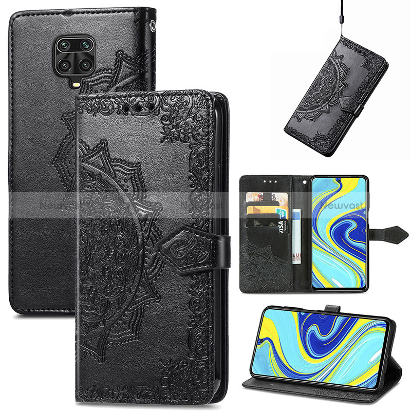 Leather Case Stands Fashionable Pattern Flip Cover Holder for Xiaomi Poco M2 Pro