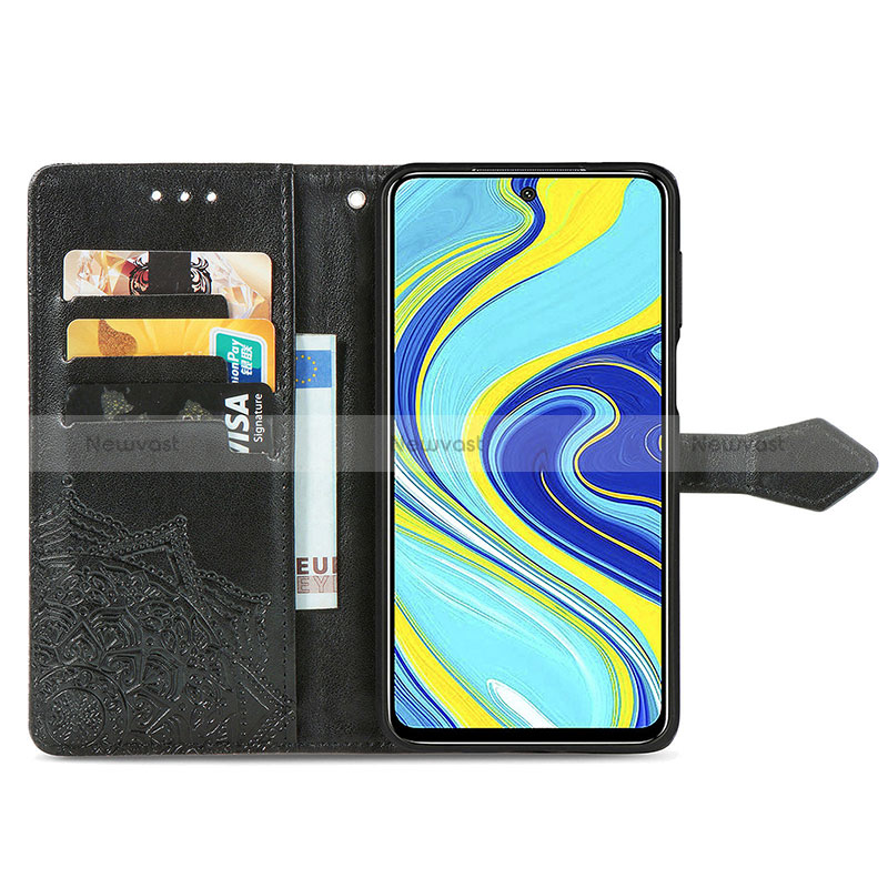 Leather Case Stands Fashionable Pattern Flip Cover Holder for Xiaomi Poco M2 Pro