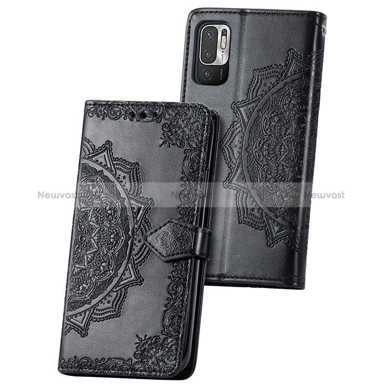 Leather Case Stands Fashionable Pattern Flip Cover Holder for Xiaomi POCO M3 Pro 5G