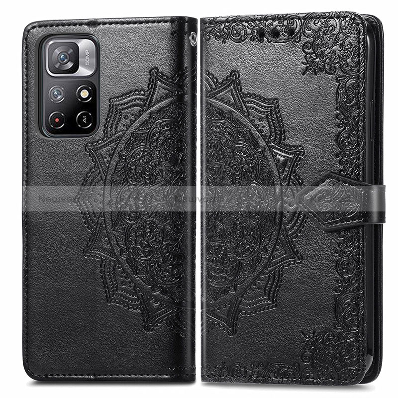 Leather Case Stands Fashionable Pattern Flip Cover Holder for Xiaomi Poco M4 Pro 5G