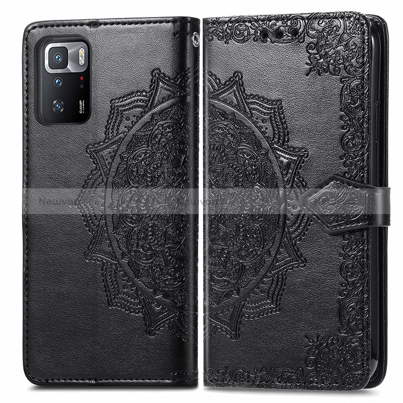 Leather Case Stands Fashionable Pattern Flip Cover Holder for Xiaomi Poco X3 GT 5G