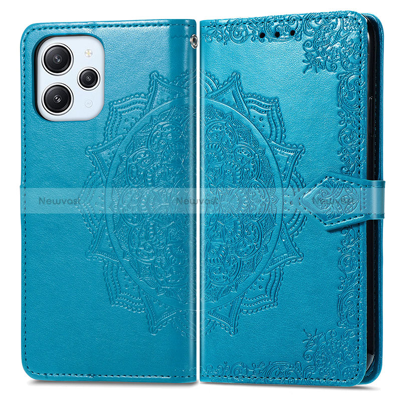 Leather Case Stands Fashionable Pattern Flip Cover Holder for Xiaomi Redmi 12 4G