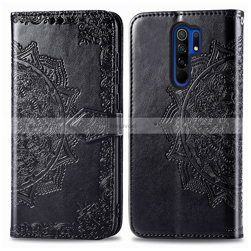 Leather Case Stands Fashionable Pattern Flip Cover Holder for Xiaomi Redmi 9