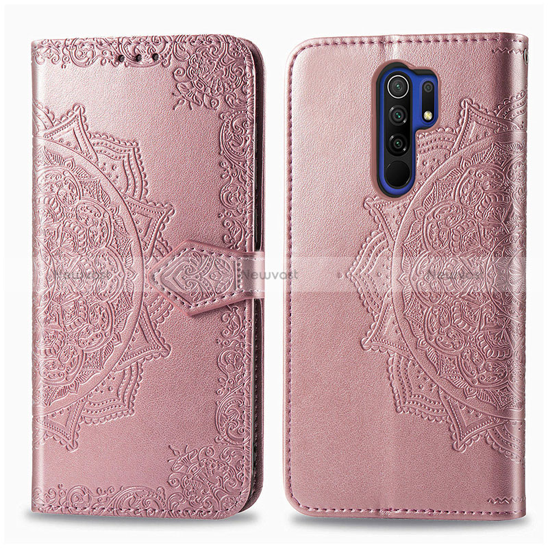 Leather Case Stands Fashionable Pattern Flip Cover Holder for Xiaomi Redmi 9