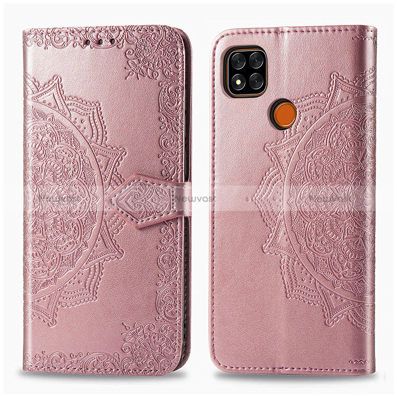 Leather Case Stands Fashionable Pattern Flip Cover Holder for Xiaomi Redmi 9 India
