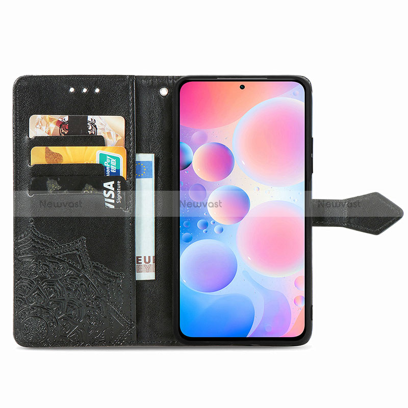 Leather Case Stands Fashionable Pattern Flip Cover Holder for Xiaomi Redmi K40 Pro+ Plus 5G