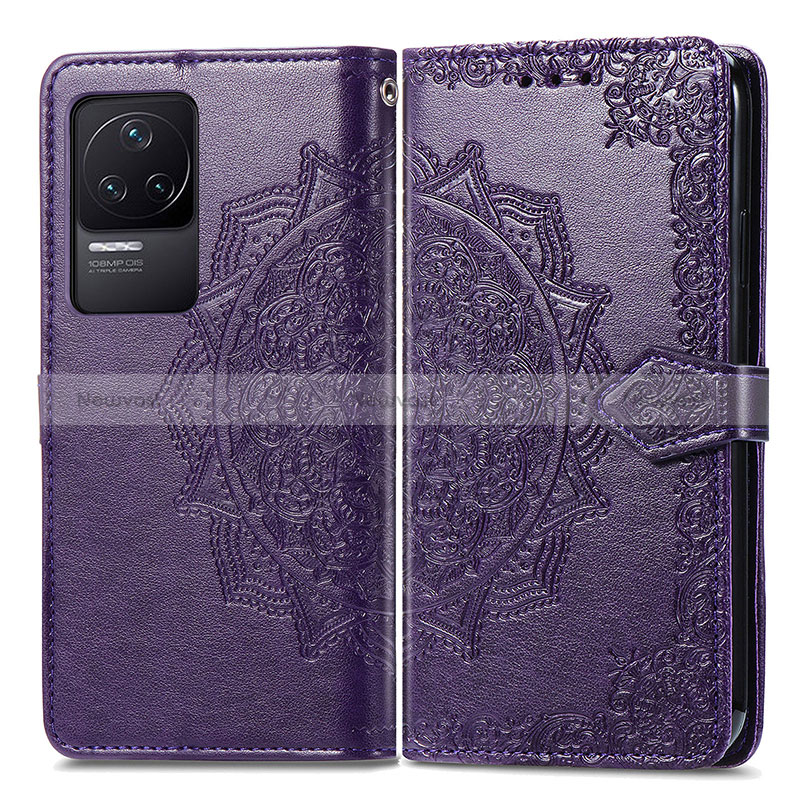 Leather Case Stands Fashionable Pattern Flip Cover Holder for Xiaomi Redmi K50 5G