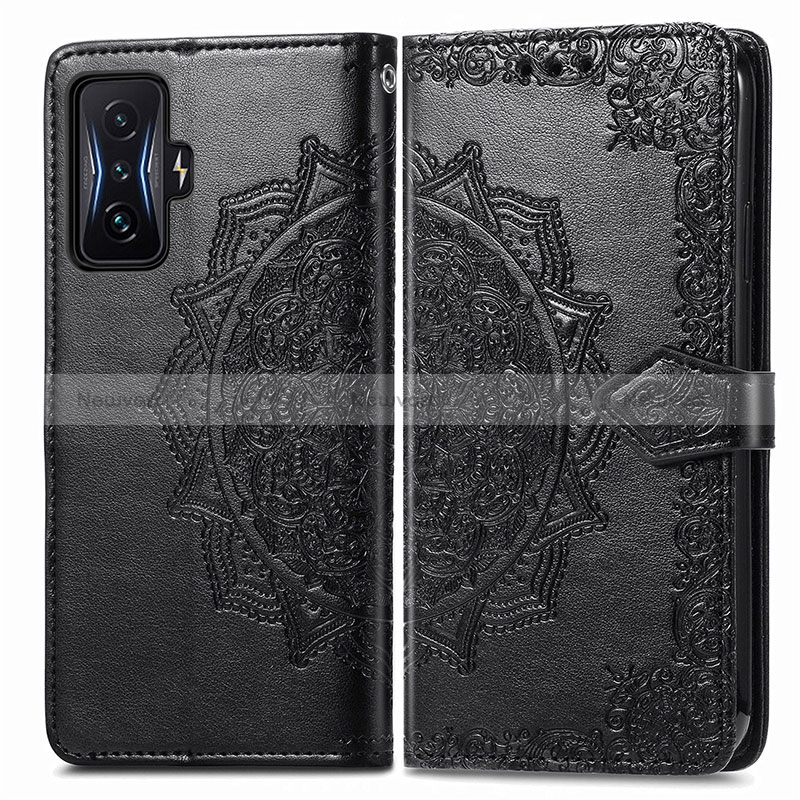 Leather Case Stands Fashionable Pattern Flip Cover Holder for Xiaomi Redmi K50 Gaming AMG F1 5G