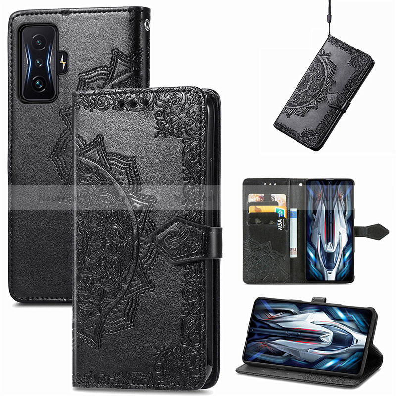 Leather Case Stands Fashionable Pattern Flip Cover Holder for Xiaomi Redmi K50 Gaming AMG F1 5G