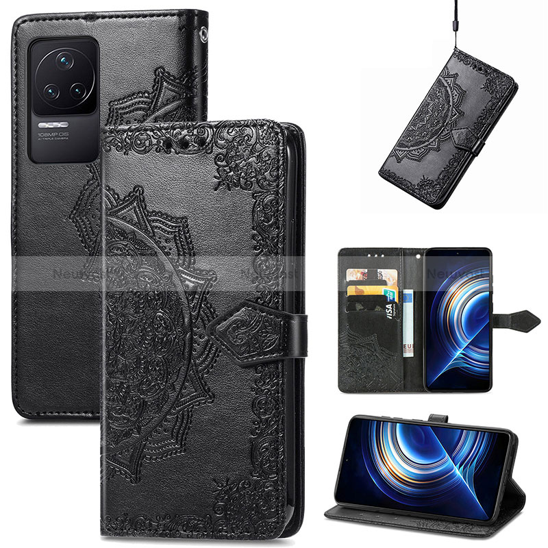 Leather Case Stands Fashionable Pattern Flip Cover Holder for Xiaomi Redmi K50 Pro 5G