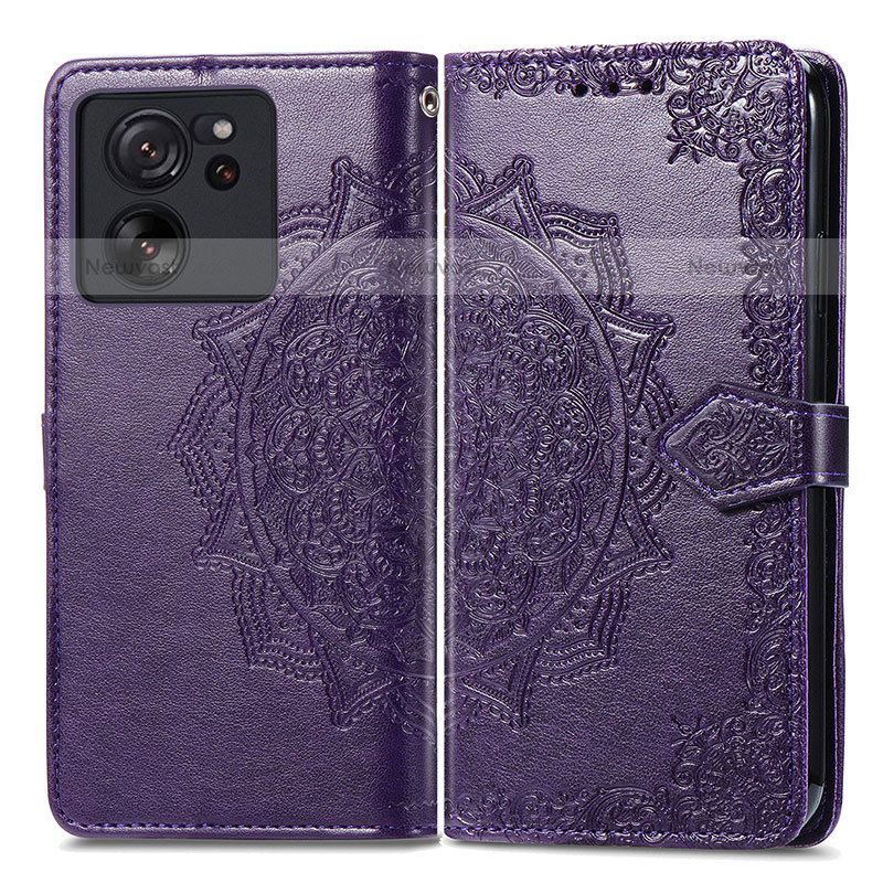 Leather Case Stands Fashionable Pattern Flip Cover Holder for Xiaomi Redmi K60 Ultra 5G