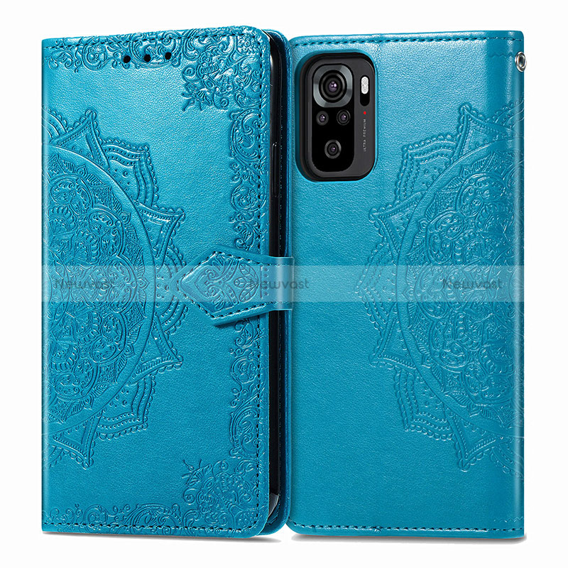 Leather Case Stands Fashionable Pattern Flip Cover Holder for Xiaomi Redmi Note 10 4G