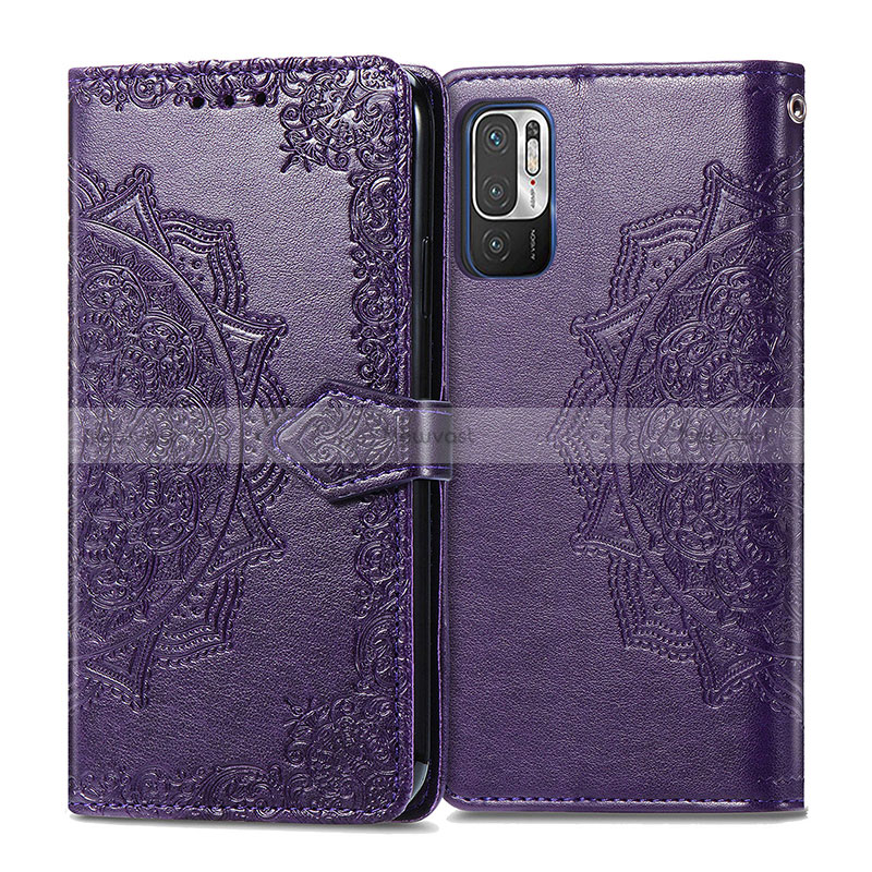 Leather Case Stands Fashionable Pattern Flip Cover Holder for Xiaomi Redmi Note 10 5G