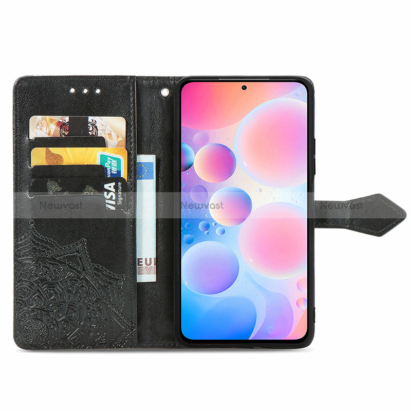 Leather Case Stands Fashionable Pattern Flip Cover Holder for Xiaomi Redmi Note 10 Pro Max