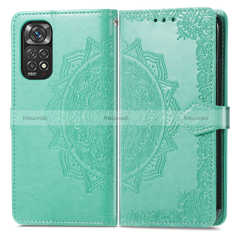 Leather Case Stands Fashionable Pattern Flip Cover Holder for Xiaomi Redmi Note 11 Pro 4G