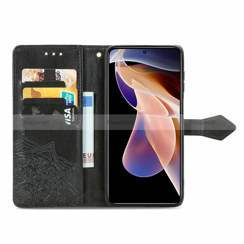 Leather Case Stands Fashionable Pattern Flip Cover Holder for Xiaomi Redmi Note 11 Pro+ Plus 5G