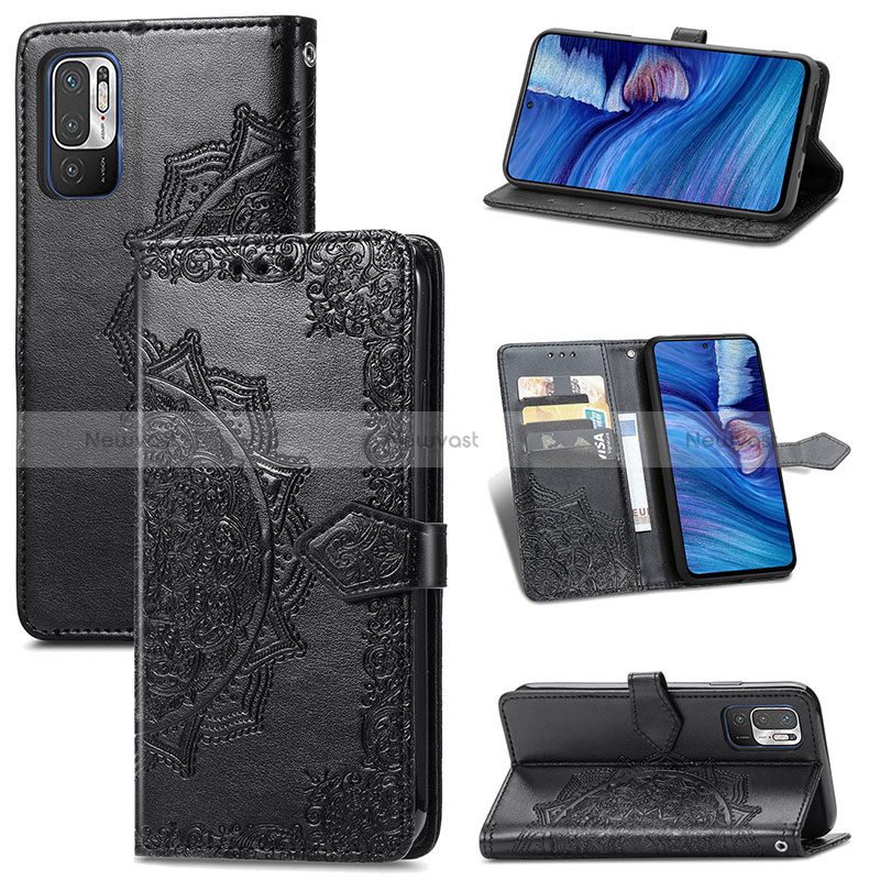 Leather Case Stands Fashionable Pattern Flip Cover Holder for Xiaomi Redmi Note 11 SE 5G