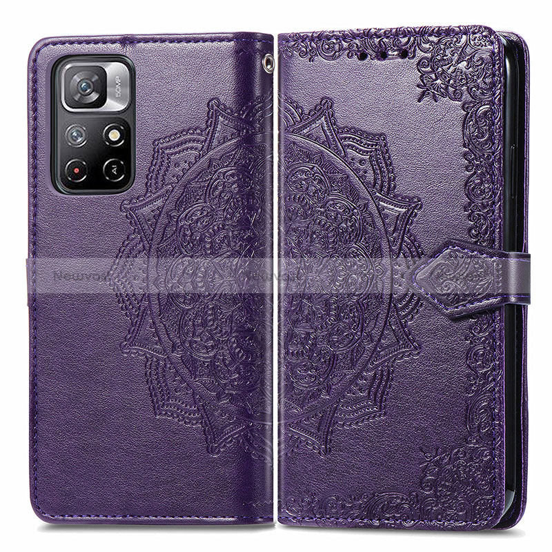 Leather Case Stands Fashionable Pattern Flip Cover Holder for Xiaomi Redmi Note 11S 5G