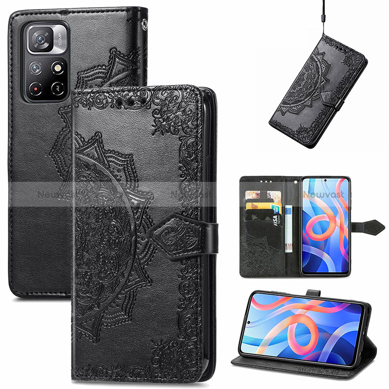 Leather Case Stands Fashionable Pattern Flip Cover Holder for Xiaomi Redmi Note 11S 5G