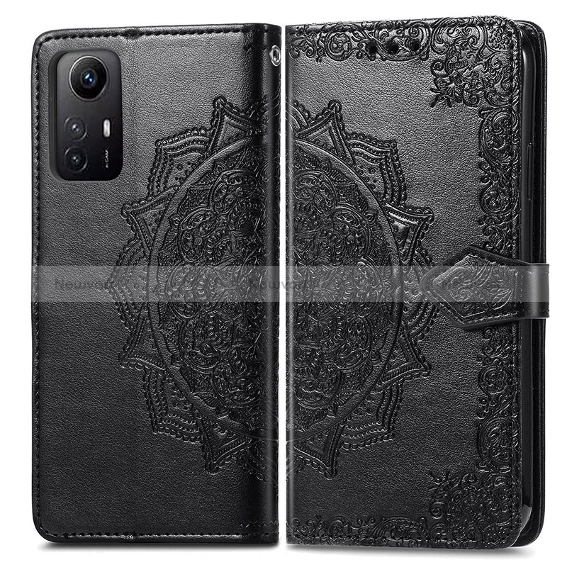 Leather Case Stands Fashionable Pattern Flip Cover Holder for Xiaomi Redmi Note 12S