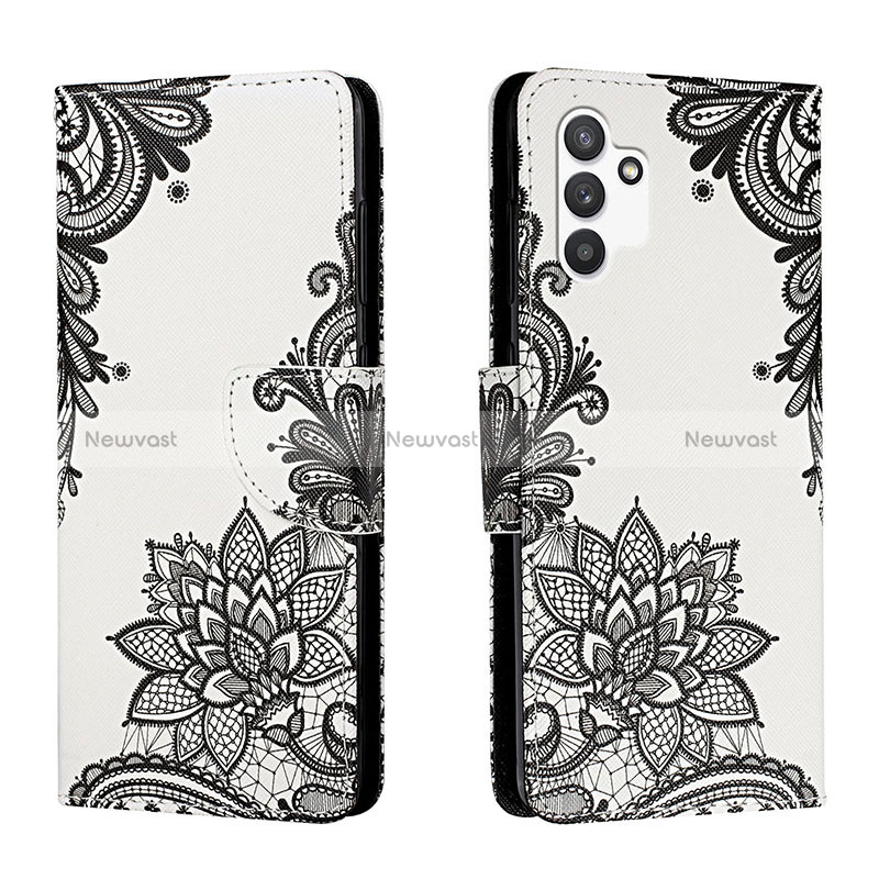 Leather Case Stands Fashionable Pattern Flip Cover Holder H01X for Samsung Galaxy A13 4G